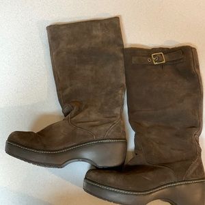 Crocs mid calf boots size 9